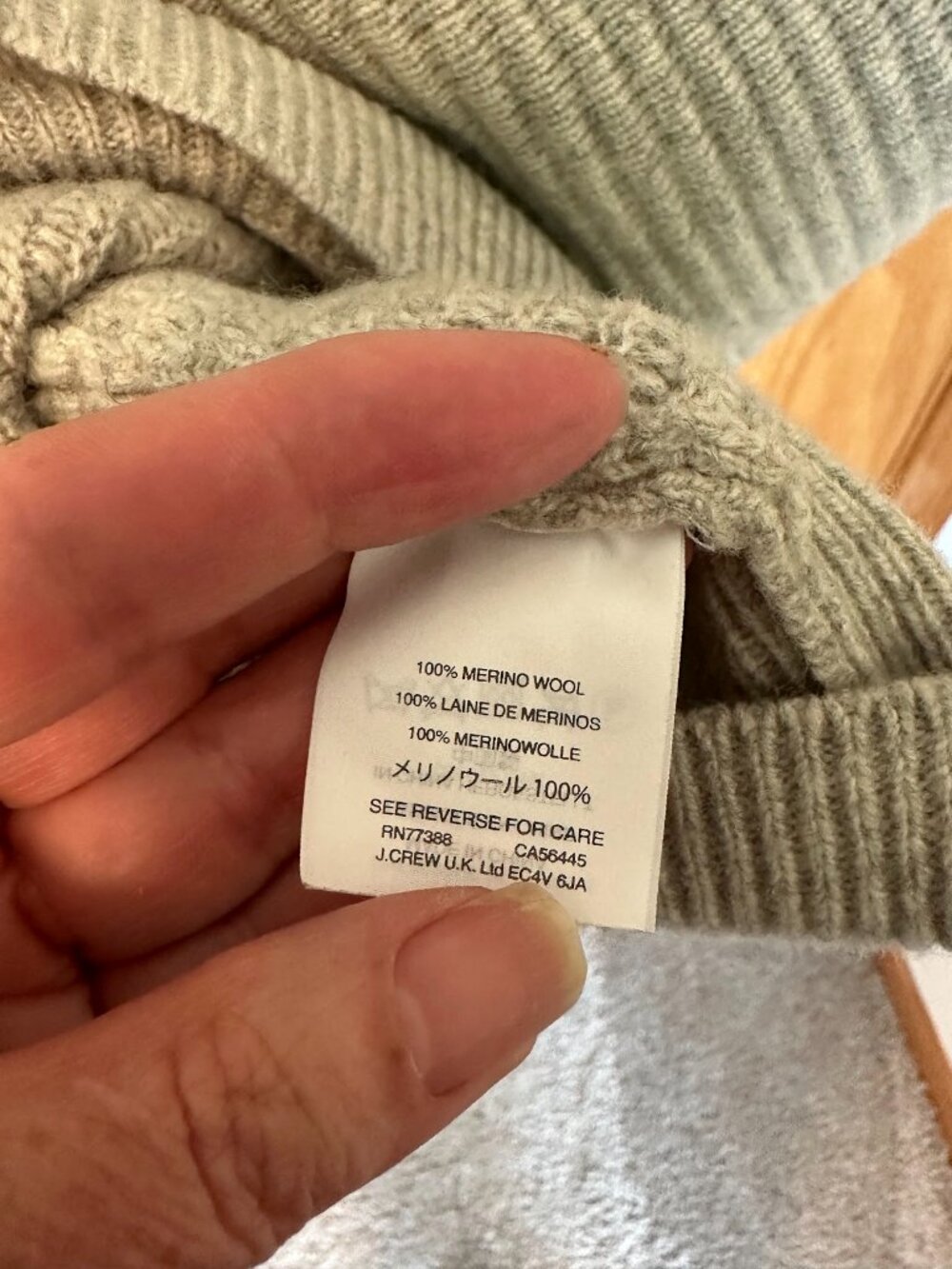Madewell Skyscraper Merino Wool Funnel Neck Sweater Dress Gray‎ Size XS - Picture 4 of 6